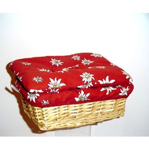 SPIMA Edelweiss Toastkorb natur hell 29x19x9