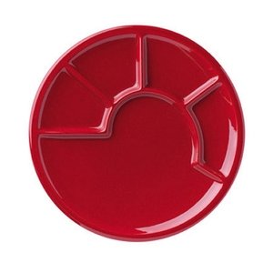 SPRING Fondueteller rot
