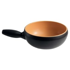 ST&ouml;CKLI Fonduecaquelon Tradition schwarz/orange, 21cm