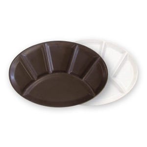 KELA Fondueteller Oval Weiss