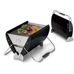 K&uuml;CHENPROFI Design-Holzkohlegrill, klappbar in schwarz