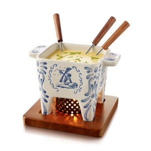 BOSKA Cheese Fondue 4 Delfter Blau