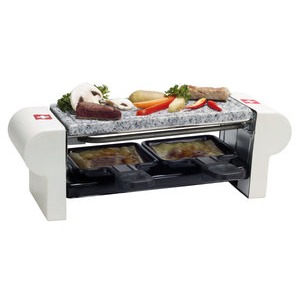 NOUVEL Raclettegrill Duo Stone weiss swiss