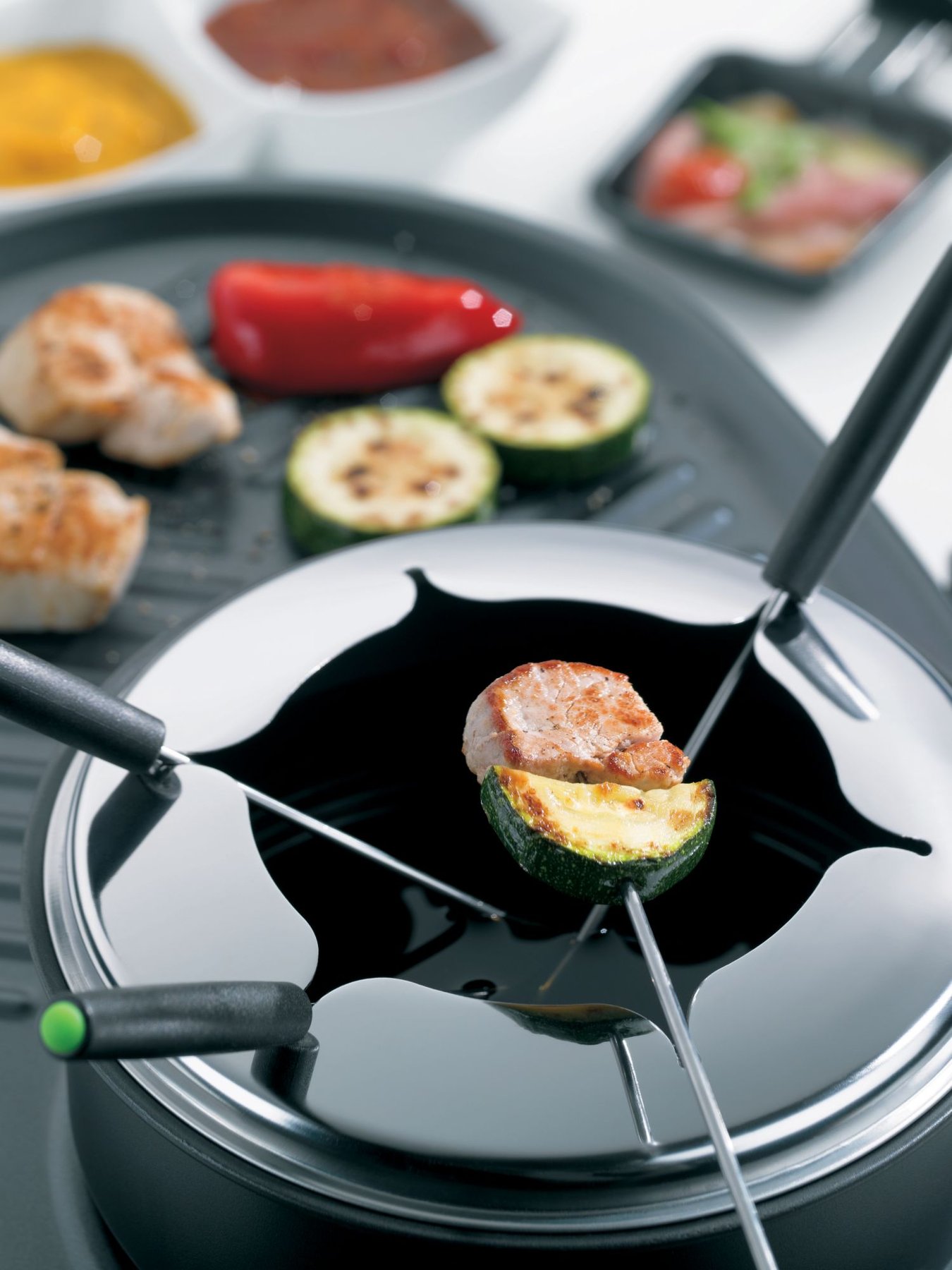 Kela Raclette und FondueSet Bernardino raclette.de