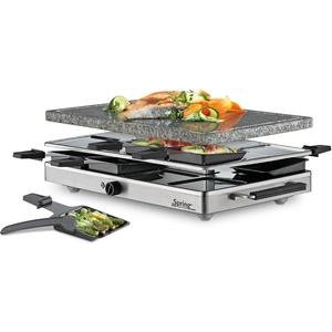 Spring Raclette 8 Classic Inox mit Granit-Stein