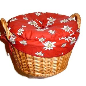 Spima Edelweiß Kartoffelkorb Weide gekocht 28x14