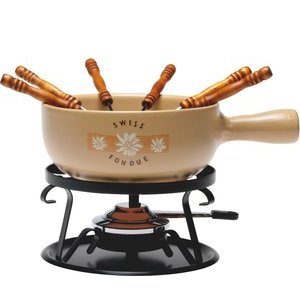 Nouvel Käse Fondue-Set Swiss Fondue, beige