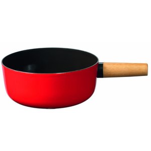 Stöckli Käsefonduecaquelon Emotion rot/schwarz, 21cm