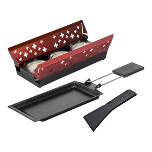 Kuhn Rikon Raclette Set Mini Schweizer Kreuz rot