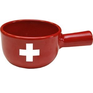 Heidi Cheese Line Mini-Caquelon CH aus Keramik rot 11cm