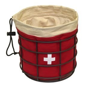 Heidi Cheese Line Kartoffeltasche Schweizerkreuz mit Korb aus Stahl