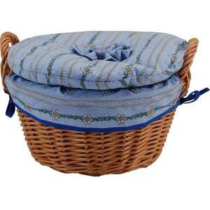Spima Kartoffelkorb Edelweiss hellblau Weide gekocht 23x12