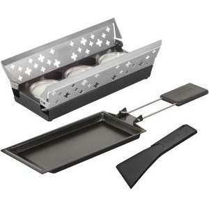 Kuhn Rikon Raclette Set Mini Schweizer Kreuz silber