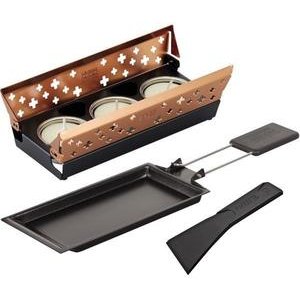 Kuhn Rikon Raclette Set Mini Schweizer Kreuz kupfer