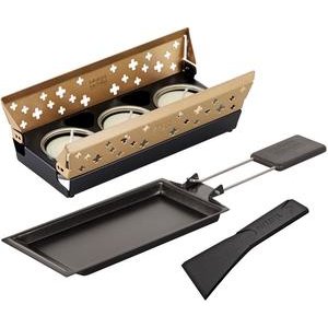 Kuhn Rikon Raclette Set Mini Schweizer Kreuz gold