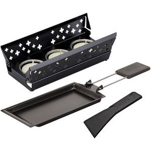 Kuhn Rikon Raclette Set Mini Schweizer Kreuz schwarz