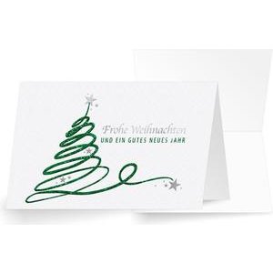 Swiss Finest Grußkarte Frohe Weihnachten grün