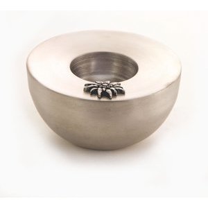 Birth Gramm Teelicht rund Aluguss 10,5 cm Edelweiss