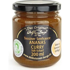 Wolfram Berge Tessiner Ananas-Curry Senfsauce 200ml