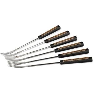 Stöckli Käsefonduegabeln Alpaufzug schwarz-gold