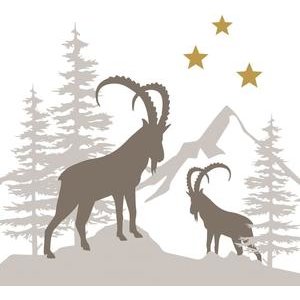 Swiss Finest Servietten Steinböcke 20 Stück