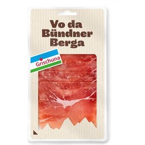 Grischuna Bündner Rohschinken fein geschnitten 100g