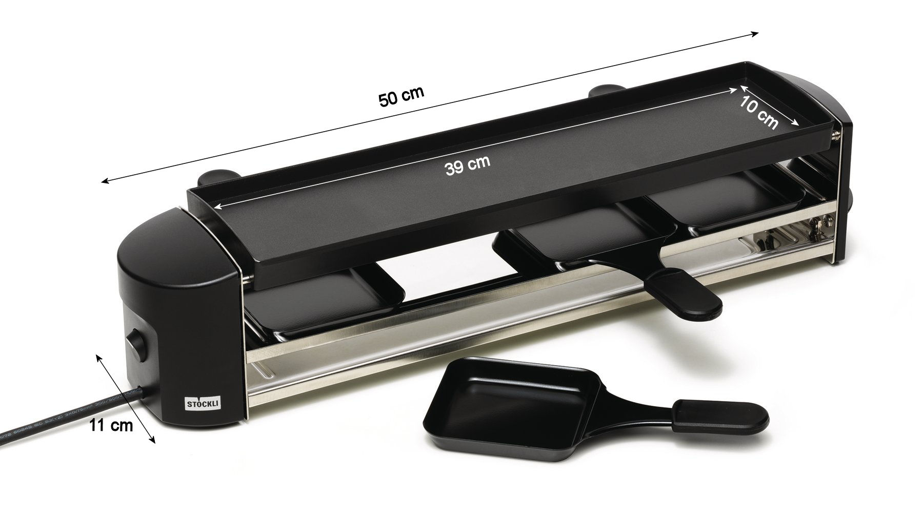 Stöckli Cheeseboard Grill anthrazit Raclette Grill