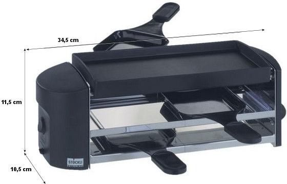Stöckli Cheeseboard Twin, anthrazit - Raclette Grill