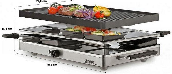 Spring Raclette 8 Classic Inox Grill