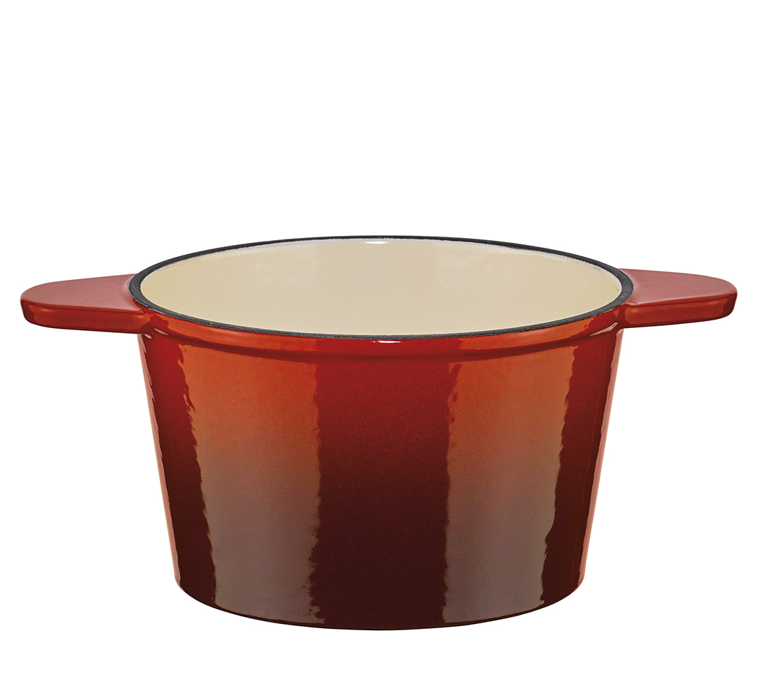 Spring Grenoble Guss-Fondue-Garnitur rot 16 cm