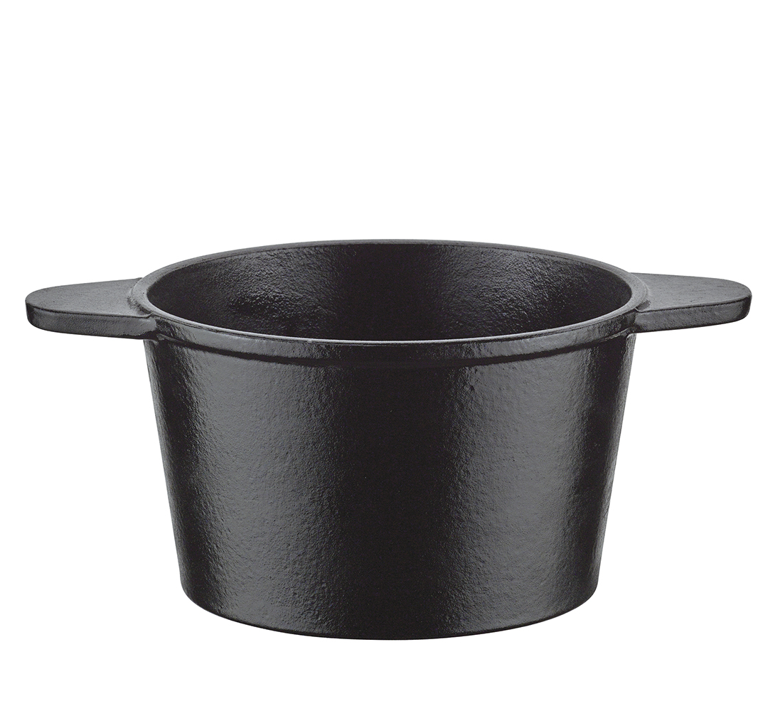 Spring Grenoble Guss-Fondue-Garnitur schwarz 16 cm