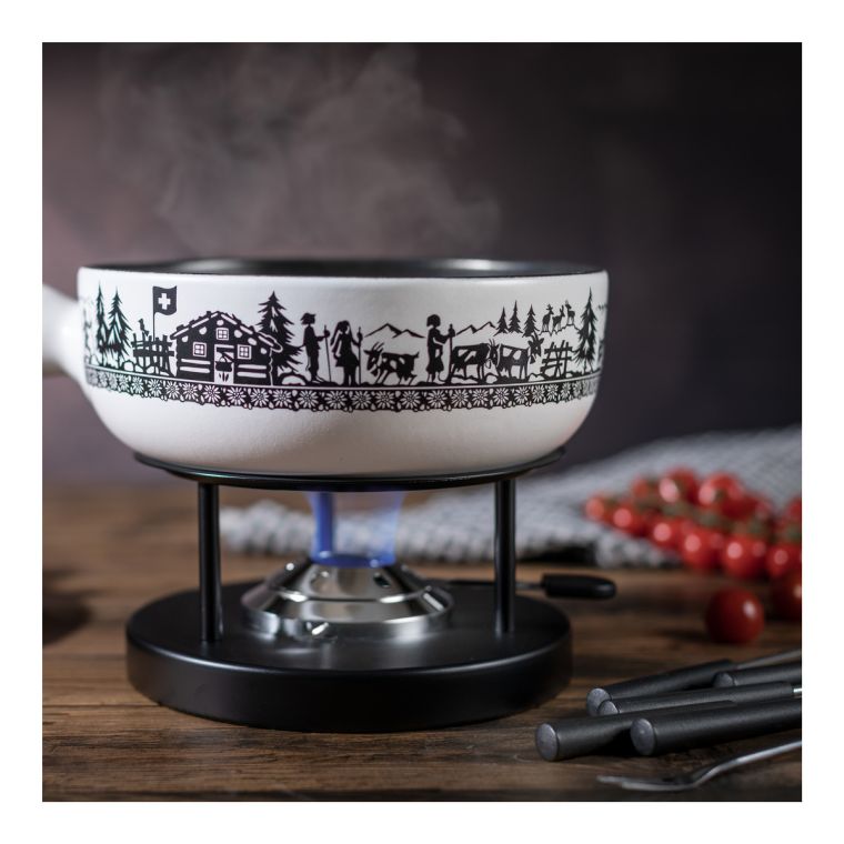 Kuhn Rikon Käsefondue Set Induktion Alpweide 23cm