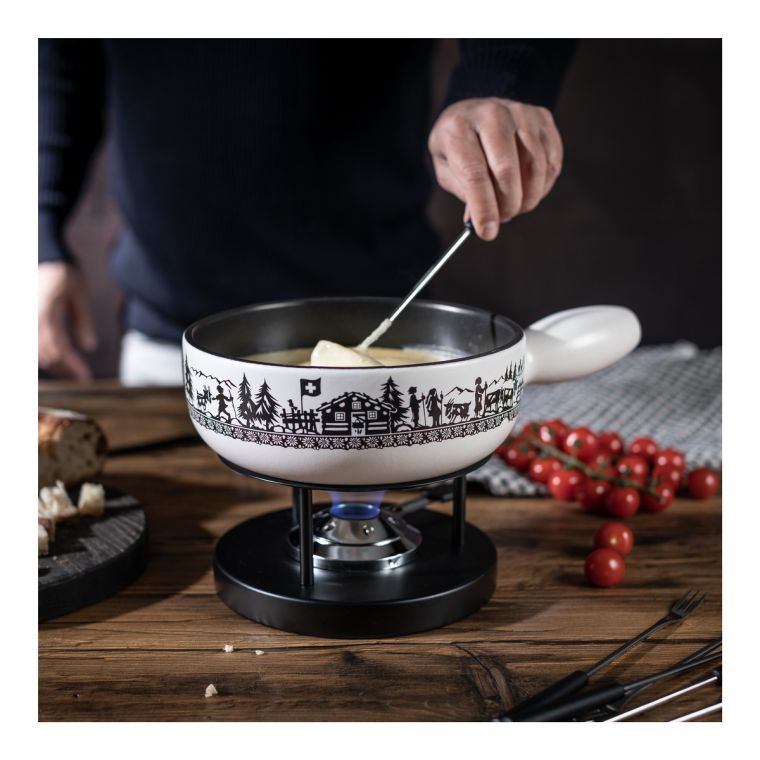 Kuhn Rikon Käsefondue Set Induktion Alpweide 23cm