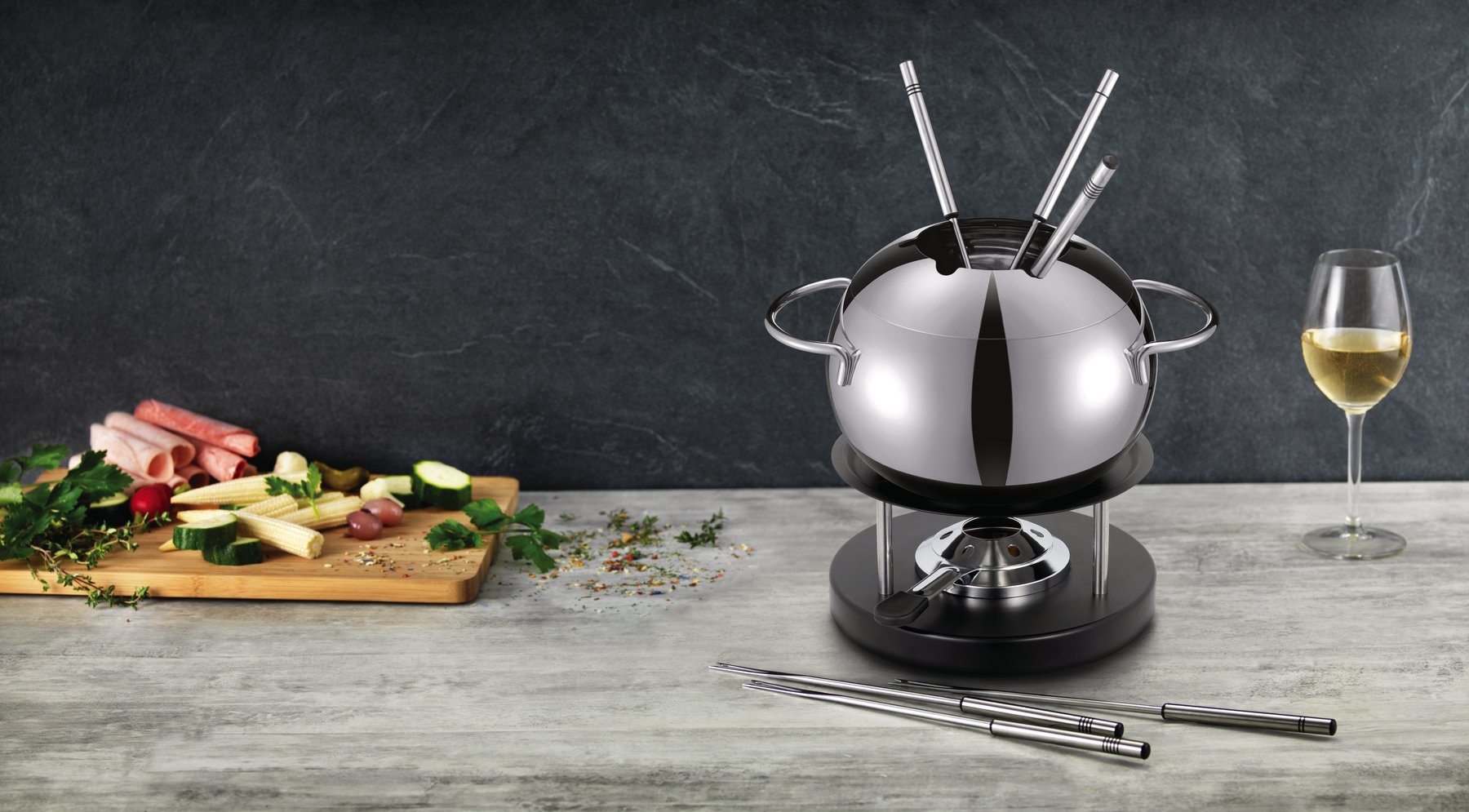 Kuhn Rikon Fleischfondue Set Sphere 16cm