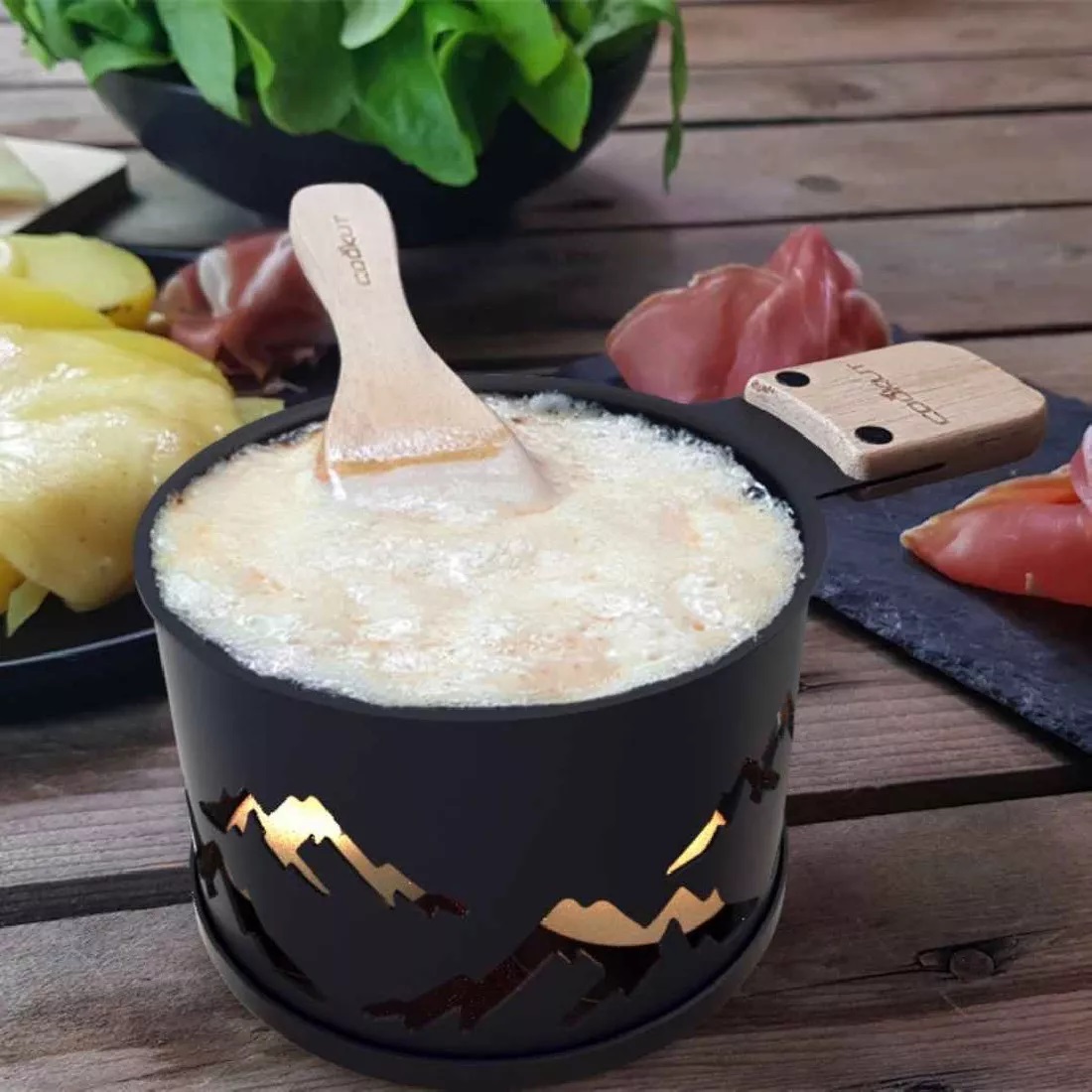 Cookut Teelicht-Raclette schwarz