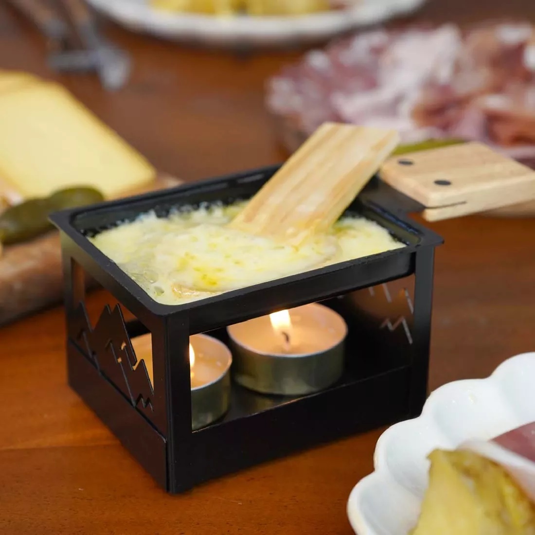 Cookut Yeti schwarz Teelicht Raclette