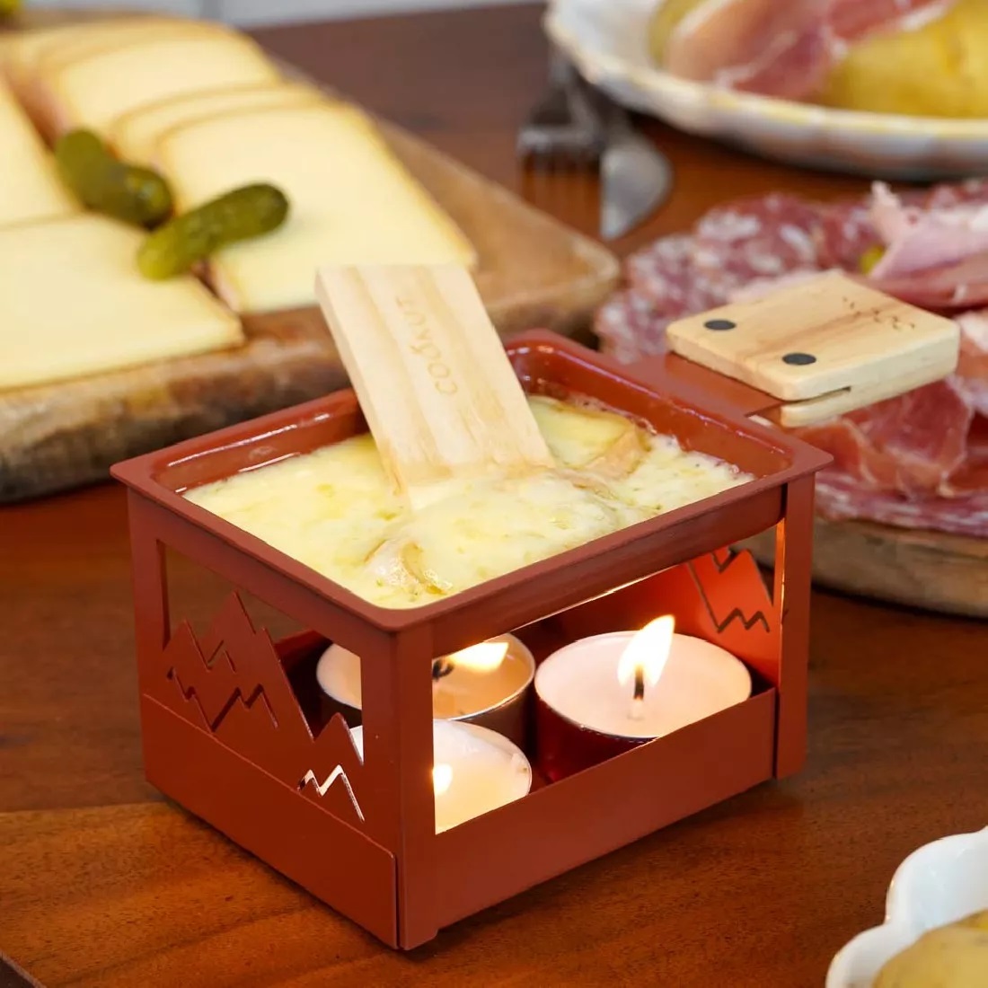 Cookut Yeti rot Teelicht Raclette