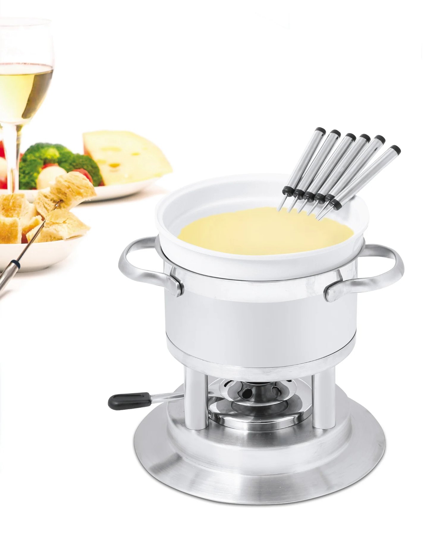 Swissmar Arosa Fondueset Edelstahl