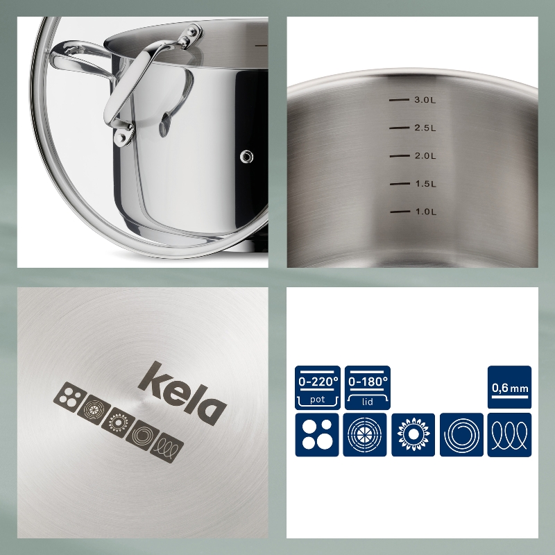 Kela Flavoria Kochtopf-Set 4tlg.