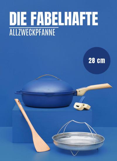 Cookut La Fabuleuse 28cm 8-in-1 Pfanne blau