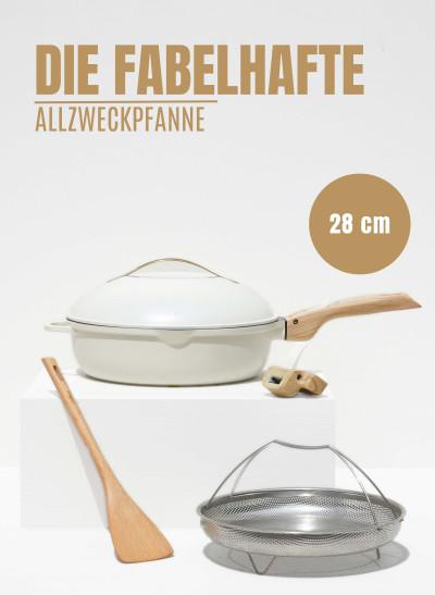 Cookut La Fabuleuse 28cm 8-in-1 Pfanne weiß