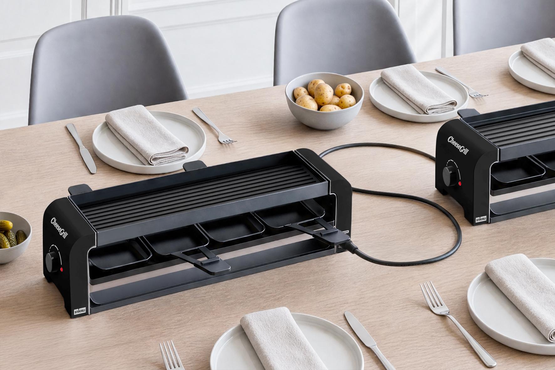 Stöckli CheeseGrill 4 Connect Black