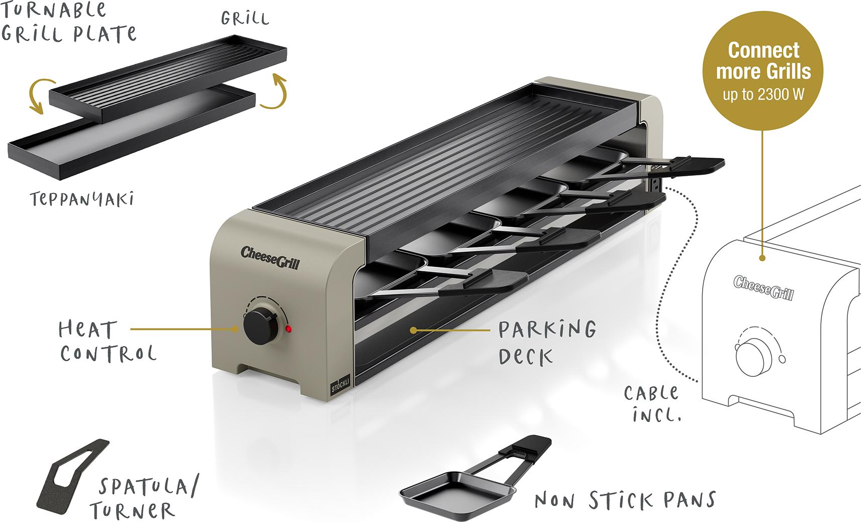 Stöckli CheeseGrill 4 Connect Ivory Gold