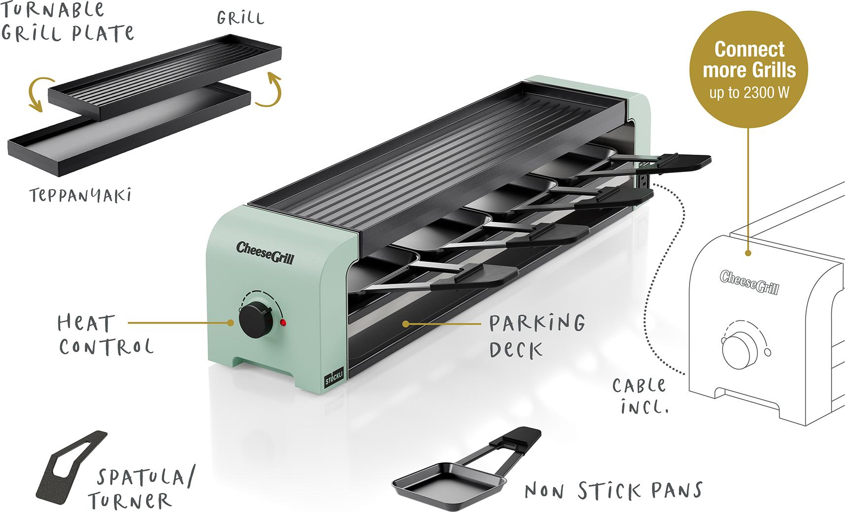 Stöckli CheeseGrill 4 Connect Mint Green