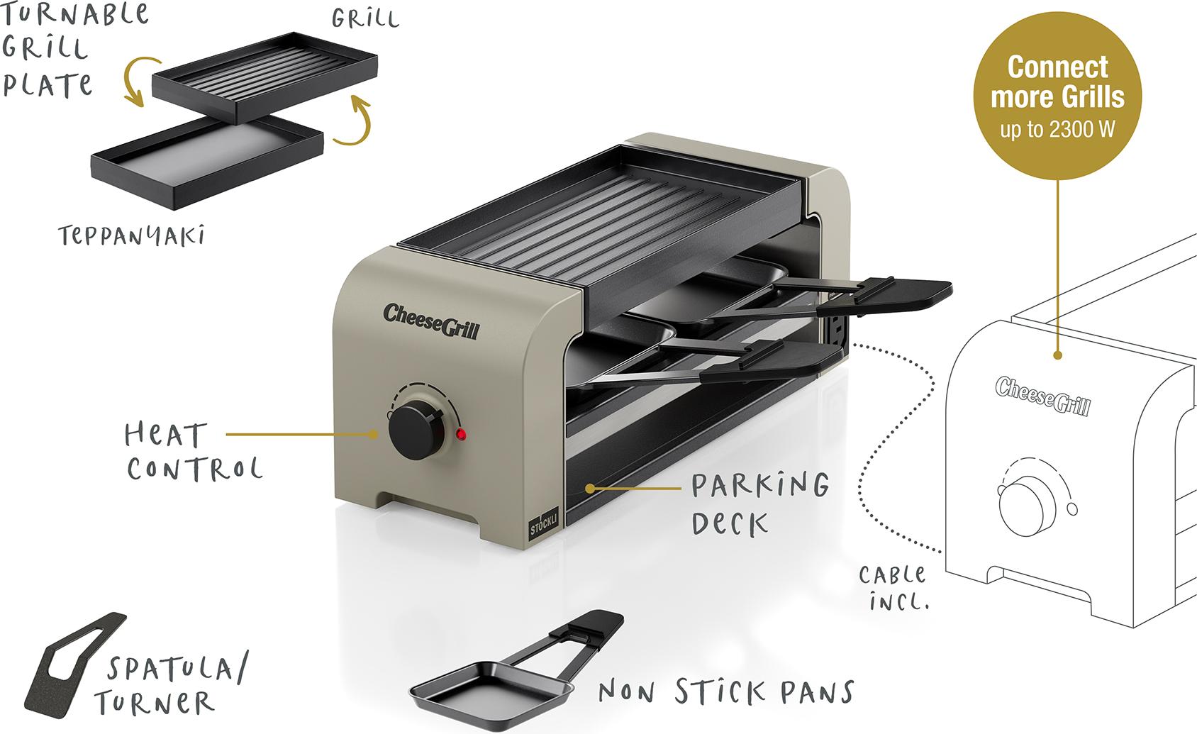 Stöckli CheeseGrill 2 Connect Ivory Gold
