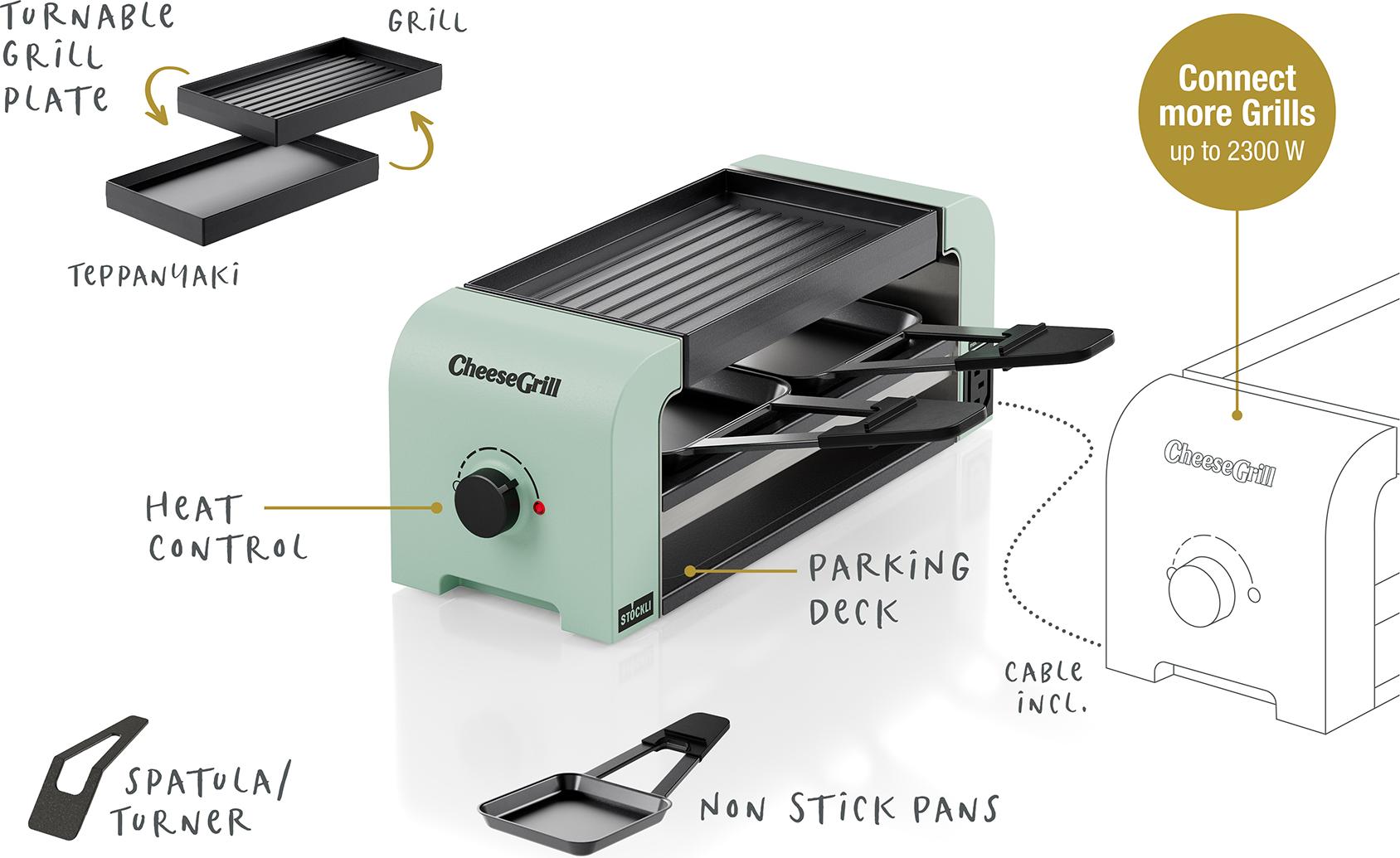Stöckli CheeseGrill 2 Connect Mint Green