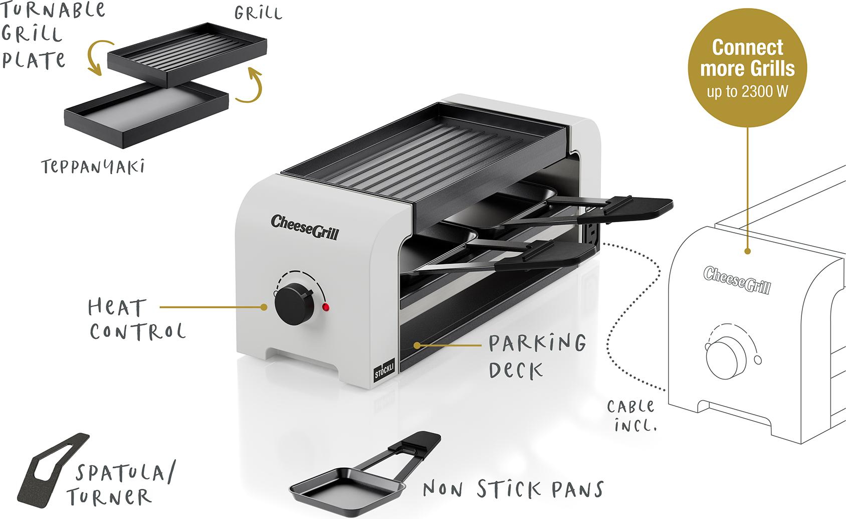 Stöckli CheeseGrill 2 Connect White