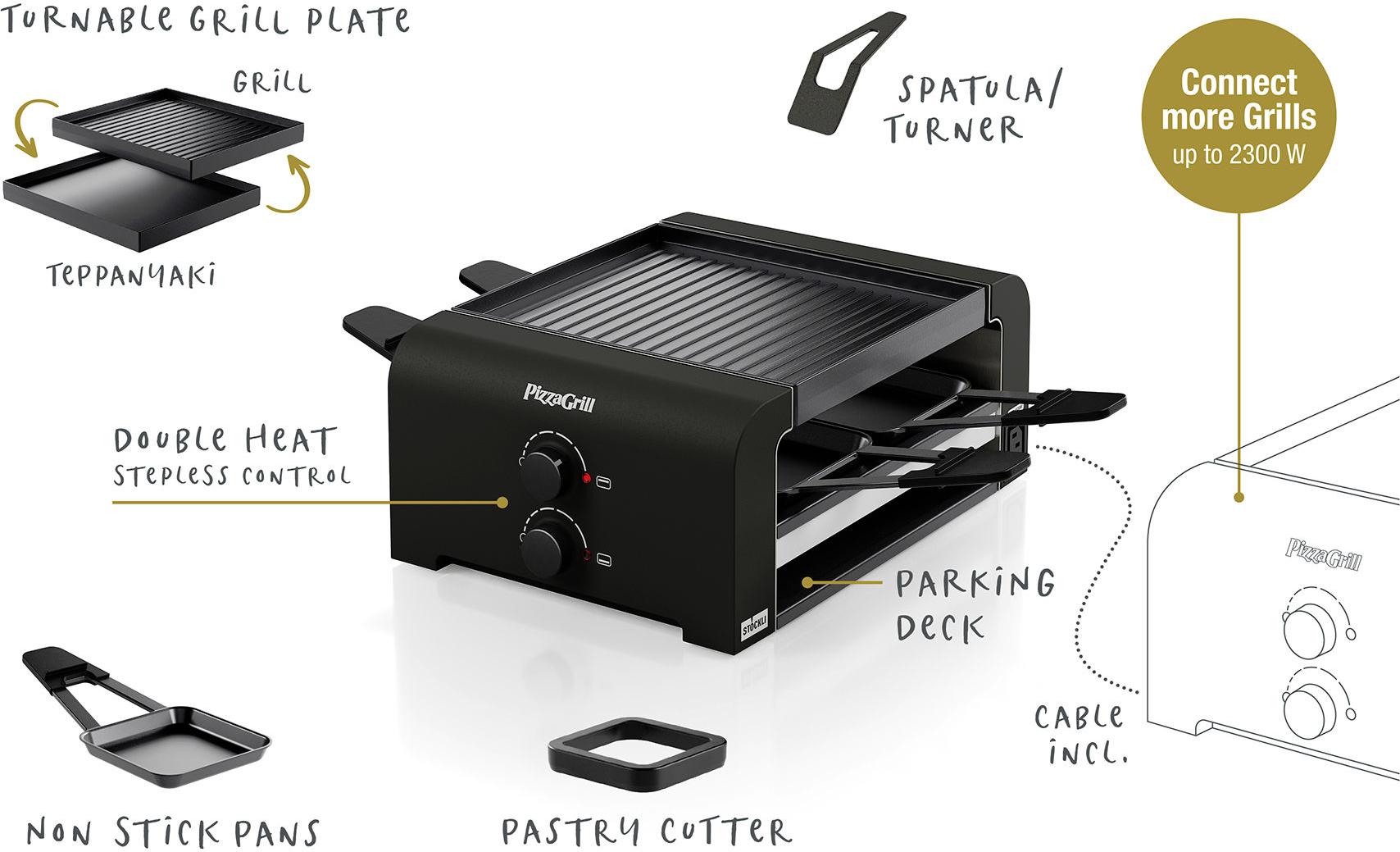 Stöckli PizzaGrill 4 Connect Black