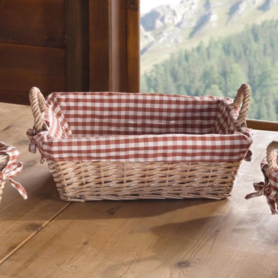 Swiss Finest Brotkorb Karo eckig