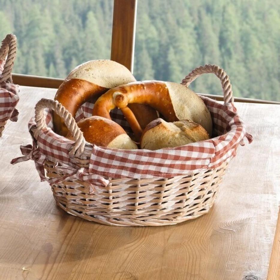 Swiss Finest Brotkorb Karo rund